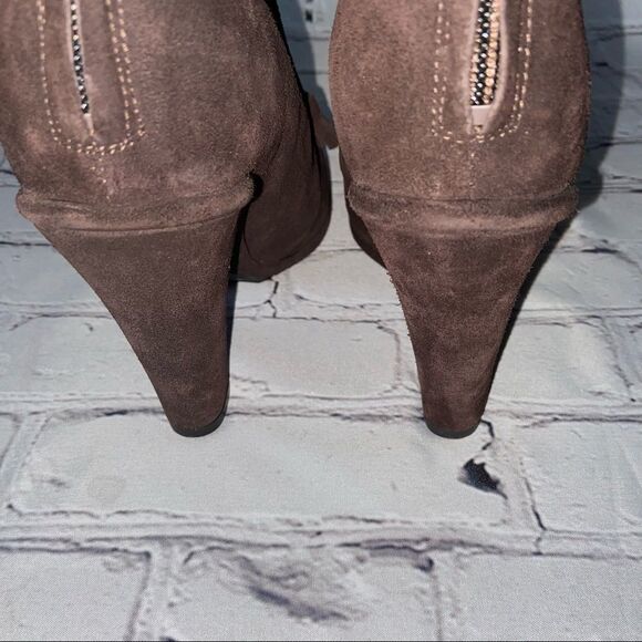 ALL SAINTS Grimsby Brown Suede Lace Up Boot NWOB Size 8 - Picture 7 of 9